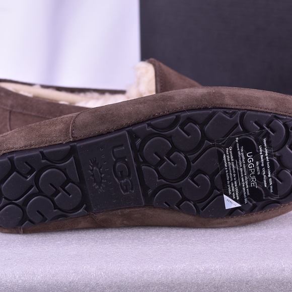 Men's UGG Ascot Espresso Moccasin Slippers - Picture 5 of 5